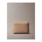 Calvin Klein EMBLEM AOP EMBOSSED ZIP AROUND Kadın Bej Cüzdan