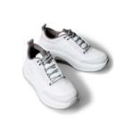 Calvin Klein Emblem Logo Chunky Runner Spor Ayakkabı, 40, YM0YM0145602T, Beyaz, Erkek