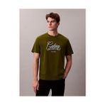 Calvin Klein Erkek 20's Script Grafik Detaylı T-Shirt - Orman Yeşili - XL