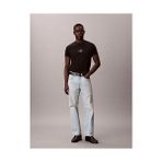 Calvin Klein Erkek 30S Micro Monologo T-Shirt Kısa Kol Günlük Stil Pamuk Siyah Renk XL