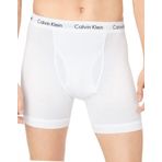 Calvin Klein Erkek 3'lü paket boxer külot pamuk streç, Beyaz, M