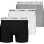 Calvin Klein Erkek 3'lü Paket Şort, Çok Renkli (Siyah/Beyaz/Grimsi Eflatun), S