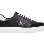 Calvin Klein Erkek Bağcıklı Marka Logolu Spor Stil Siyah Sneaker YM0YM00605-0GO