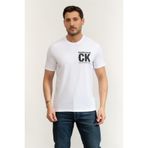 Calvin Klein Erkek Basic Kısa Kollu Logolu Beyaz T-Shirt