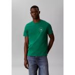 Calvin Klein Erkek Bisiklet Yaka Kısa Kol Pamuklu Önü Yazı Desenli Yeşil T-Shirt LV04RF801G-L4G - XL