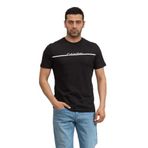 Calvin Klein Erkek Bisiklet Yaka T-Shirt, Siyah, L Beden