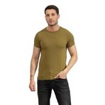 Calvin Klein Erkek Bisiklet Yaka T-Shirt, Yeşil, XS