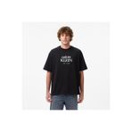 Calvin Klein Erkek Bisiklet Yaka Yazı Desenli Kısa Kollu Siyah T-Shirt