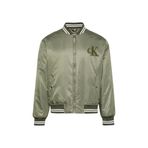 Calvin Klein Erkek Bomber Ceket, Marka Logolu, Su Geçirmez, Yeşil, L Beden