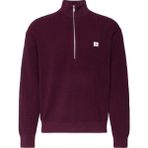 Calvin Klein Erkek Bordo Calvin Klein Ls Ez Cotton Waffle Quarter Zıp Erkek Bordo Sweatshirt - M