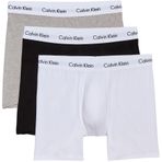 Calvin Klein Erkek Boxer Brief 3pk Boxer 1 Black / 1 Grey Heather / 1 White S