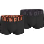 Calvin Klein Erkek Boxer Low Rise Trunk (2'li Paket), Siyah (B- Carrot Mysterioso Logos), M