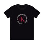 Calvin Klein Erkek Circle Grafik Detaylı T-Shirt - Siyah - XL