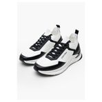 Calvin Klein Erkek Ck Low Top Lace Up Sneakers - Beyaz/Siyah