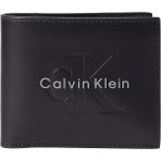 Calvin Klein Erkek Ck Yazı Detaylar Deri Kapamasız Iç Bölmeli Kartlık ve Nakit Bölümlü Siyah Cüzdan LV04D1156G-UB1