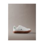 Calvin Klein Erkek Classic Cupsole Laceup Deri Sneaker - Beyaz