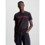 Calvin Klein Erkek Core Institutional Logo T-Shirt - Siyah - M
