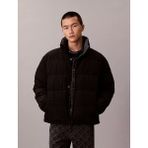 Calvin Klein Erkek Dik Yakalı Ck Logo Baskılı Şişme Siyah Mont LV04RE500G-UB1 - 2XL