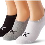 Calvin Klein Erkek Footie Calvin Klein Logo Erkek Liner Socks 3'lü Paket, Gri (Orta Gri Melange), Einheitsgröße