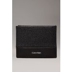 Calvin Klein Erkek Havyar Yüzey Ck Logo Siyah Deri Cüzdan