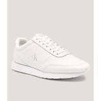 Calvin Klein Erkek Kalın Rahat Taban Bağcıklı Deri Beyaz Sneaker YM0YM01355-0K4