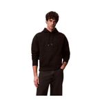 Calvin Klein Erkek Kapüşonlu Sweatshirt, Siyah, L Beden