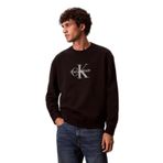 Calvin Klein Erkek Kapüşonsuz Sweatshirt,%100 Pamuklu, CK Logolu, Yuvarlak Yakalı, Uzun Kollu, Siyah, 2XL