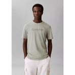 Calvin Klein Erkek Kısa Kol Bisiklet Yaka Calvın Yazı Desenli Pamuklu Gri T-Shirt LV04LF809G-PEZ - 2XL