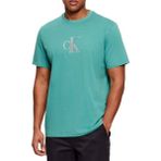 Calvin Klein Erkek Kısa Kol Bisiklet Yaka Ck Yazı Detay Reqular Fit Yeşil T-Shirt LV04RF853G-VFL - XL