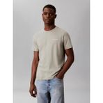 Calvin Klein Erkek Kısa Kol Bisiklet Yaka Pamuklu Düz Gri T-Shirt LV04LC255G-PEZ - XL