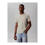 Calvin Klein Erkek Kısa Kol Bisiklet Yaka Pamuklu Düz Gri T-Shirt