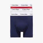 Calvin Klein Erkek Klasik Esnek Boxer Şort/Mayo (3'lü Paket) (Kırmızı/Beyaz/Mavi) S