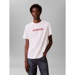 Calvin Klein Erkek Logolu Basic Regular Fit Kısa Kollu Beyaz T-Shirt LV04RE820G-YBH