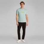 Calvin Klein Erkek Logolu Bisiklet Yaka Kısa Kol Standart Yeşil T-Shirt -PCT LV040EM286