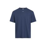 Calvin Klein Erkek Logolu Kısa Kollu Pamuklu Mavi T-Shirt K10K112487-PPK, S, 5003175956003