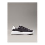 Calvin Klein Erkek Low Top Lace Up LthSneaker, Siyah (Ck Black), 41 EU