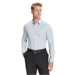 Calvin Klein Erkek LS Solid Stretch Slim Gömlek Niagara Mist L
