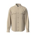 Calvin Klein Erkek Ls Utility Relaxed Fit Gömlek - Kırık Beyaz - XL