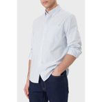 Calvin Klein Erkek Ls Yd Stripe Oxford Classic Shir Lv04rf100g Diğer Gömlekler, Mavi (Blue Descent), M