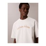 Calvin Klein Erkek Marka Logolu Organik Pamuklu Günlük Kullanıma Uygun 1Krem1 T-Shirt LV04RC225G 6QH