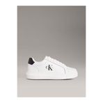 Calvin Klein Erkek Marka Logolu Şık Görünüşlü Deri Gündelik Kullanıma Uygun Beyazz1 Sneaker YM0YM01