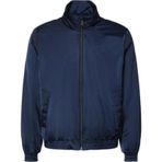 Calvin Klein Erkek mevsimlik ceket, dolgulu Harrington ceket, dik yakalı, Mavi (Dark Sapphire), XXL