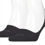 Calvin Klein Erkek Mid Cut Footie çorap (2'li paket), Siyah, 39-42