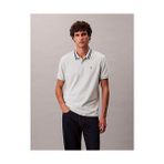 Calvin Klein Erkek Monogram Pique Polo T-Shirt - Gri