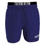 Calvin Klein Erkek Orta Çift Bel Orta Boy Yüzme Şortu, S