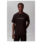 Calvin Klein Erkek Pamuklu Bisiklet Yaka Kısa Kollu Siyah T-Shirt