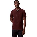 Calvin Klein Erkek Polo Tişört Kısa Kollu Monogram Pique Pamuktan, Mor (Mocha Brown), XXL Plus