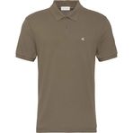 Calvin Klein Erkek Polo Tişört Kısa Kollu Monogram Pique Pamuktan, Sarı (Capers), M