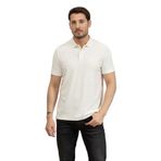 Calvin Klein Erkek Polo Yaka T-Shirt, Beyaz, 2XL