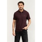 Calvin Klein Erkek Regular Fit %100 Pamuklu CK Logolu Kısa Kollu Bordo T-Shirt
